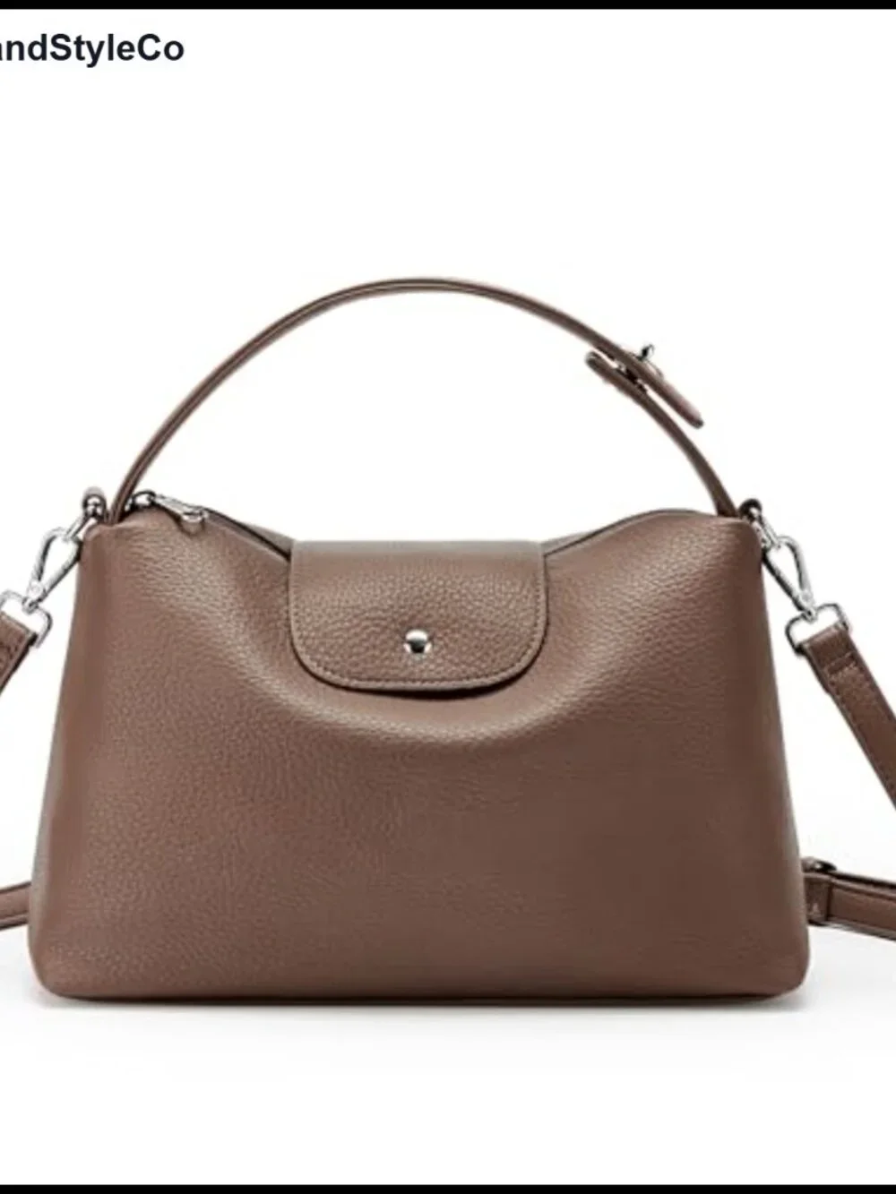 Vegan Leather Hobo Bag Crossbody Satchel with Top Handle
